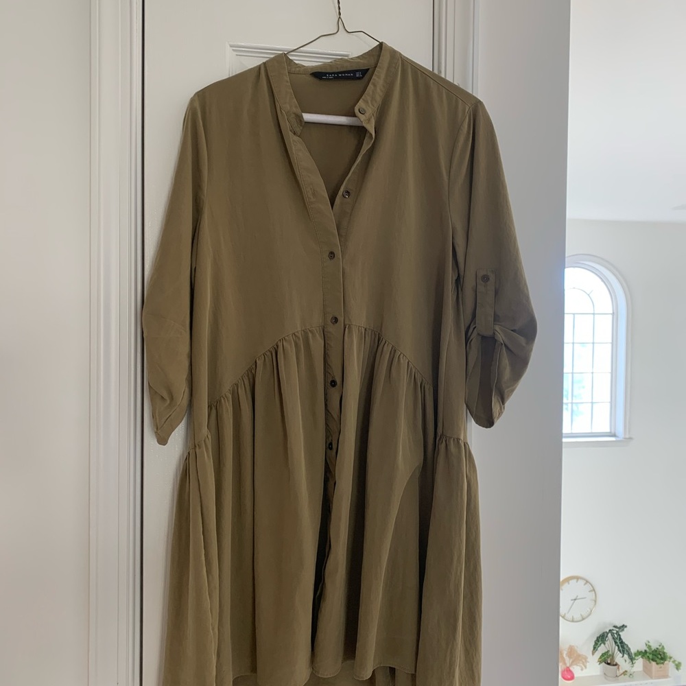 Flowy button down dress size S